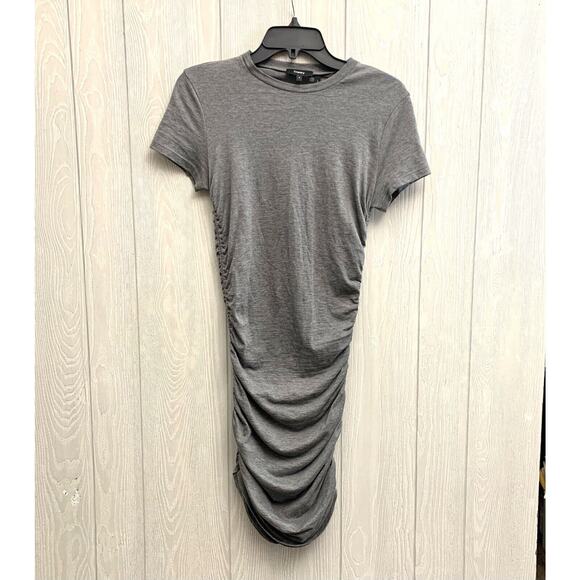 Theory Apex Tiny Tee Ruched Short Sleeve Dress Size P NWT - Picture 2 of 6